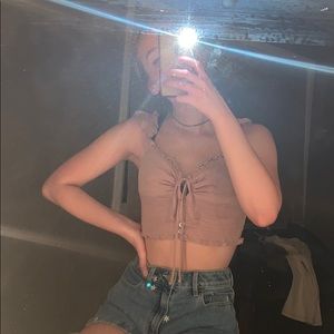 Pacsun La Hearts keyhole tank